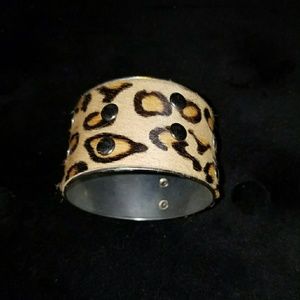 Leopard bangle bracelet